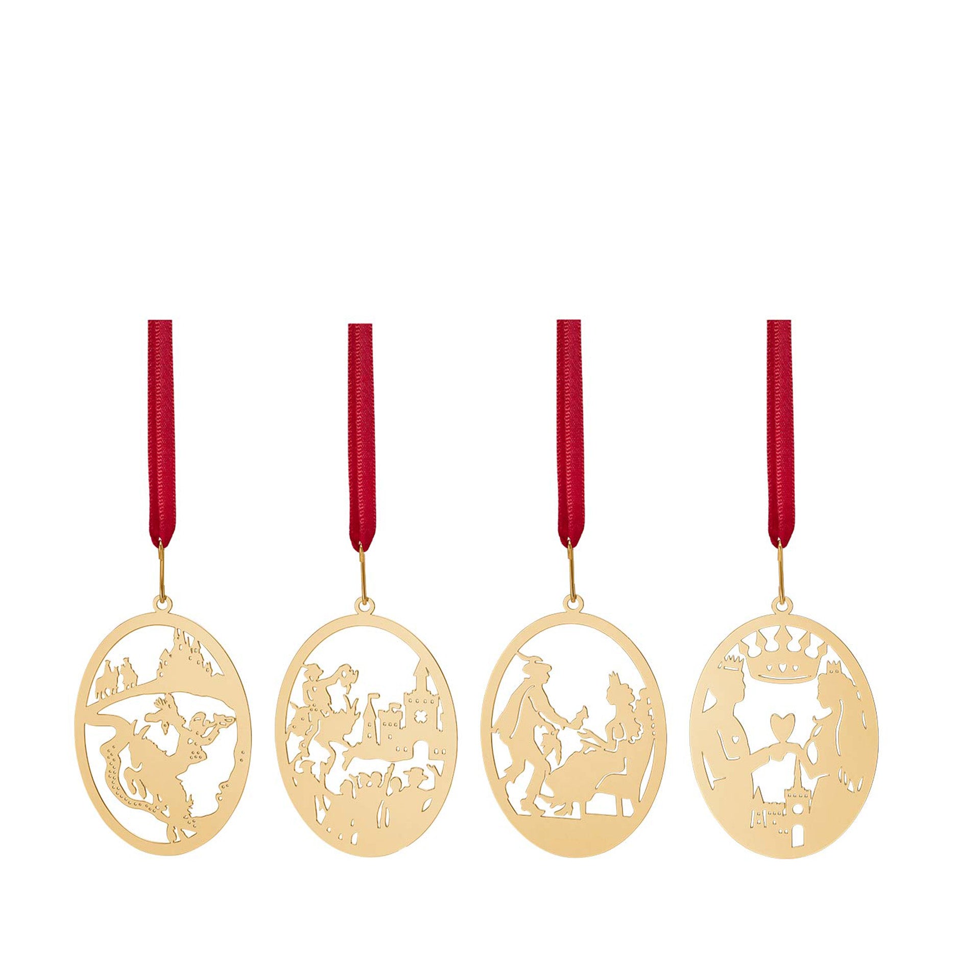 Ophæng 4 stk. Klods Hans forgyldt